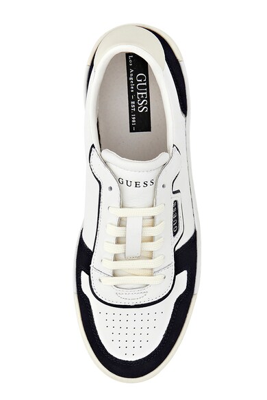 GUESS Pantofi sport de piele si piele intoarsa Barbati