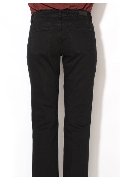 Esprit Pantaloni crop negri cu buzunare Femei