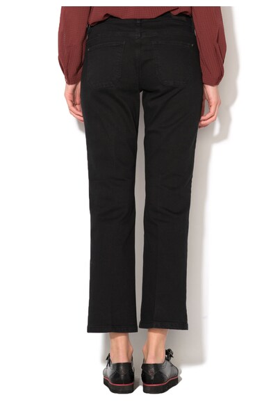 Esprit Pantaloni crop negri cu buzunare Femei