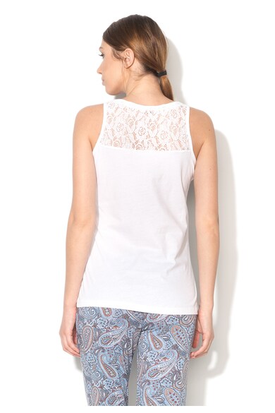 ESPRIT Bodywear Top alb de casa cu detalii de dantela Delisha Femei