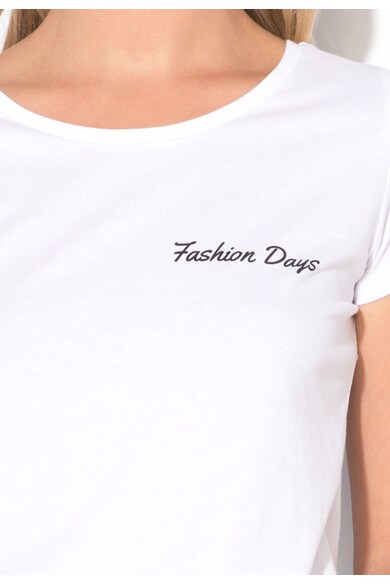 Fashion Days Tricou alb cu imprimeu logo Signature Femei