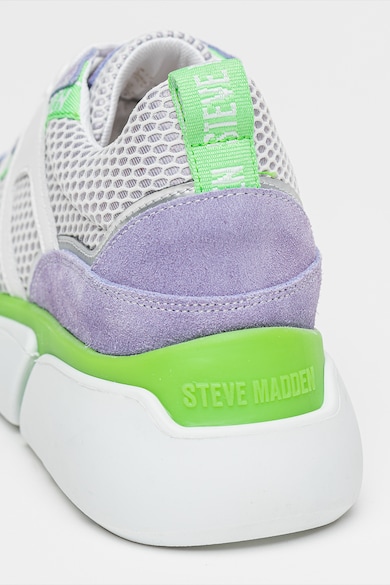 Steve Madden Кожени спортни обувки с Mashup с мрежести зони Жени
