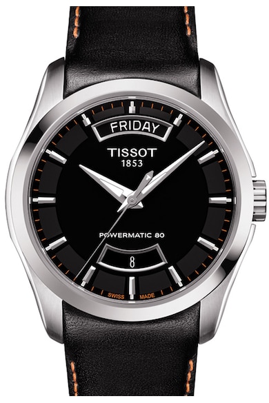 Tissot Черен автоматичен часовник Couturier Мъже