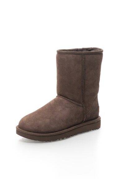 UGG Cizme scurte maro ciocolatiu de piele intoarsa Classic II Femei