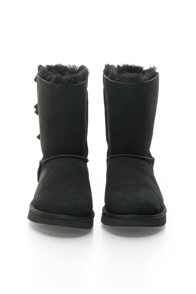 UGG Cizme scurte negre din piele intoarsa fara inchidere Bailey Femei