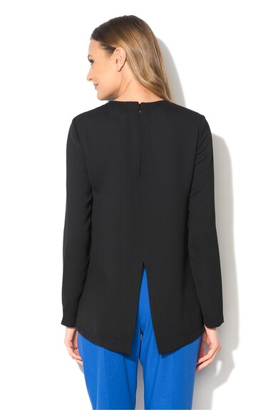 French Connection Bluza neagra cu garnituri albastre Femei