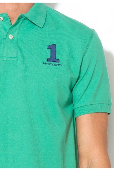 Hackett London Tricou polo tailored fit verde jad Barbati