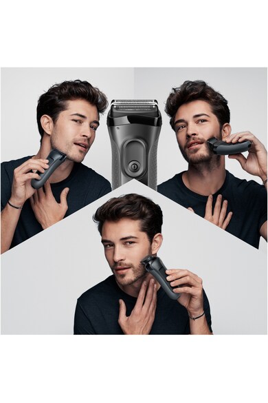 Braun Самобръсначка  3000BT Shave&Style 3-in-1, Тример, 5 аксесоара за бръснене, Сива Мъже