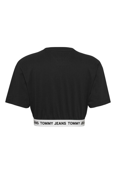 Tommy Jeans Tricou crop cu decolteu la baza gatului Femei