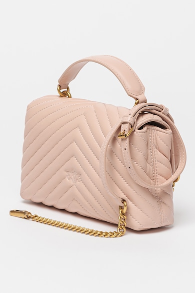 Pinko Кожена чанта Love Lady с капитониран дизайн Жени