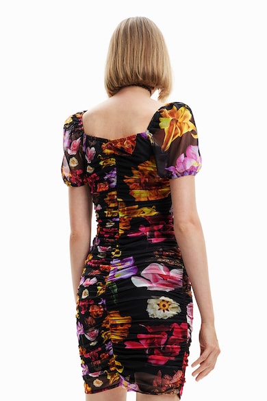 DESIGUAL Virágmintás bodycon fazonú ruha női