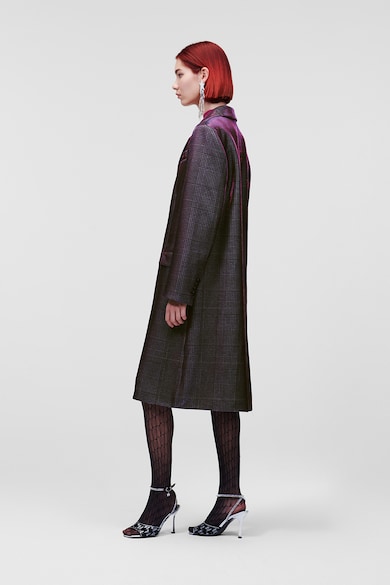 Karl Lagerfeld Дълго палто с раздвоен ревер Жени