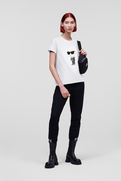 Karl Lagerfeld Tricou regular fit de bumbac organic Ikonik Femei