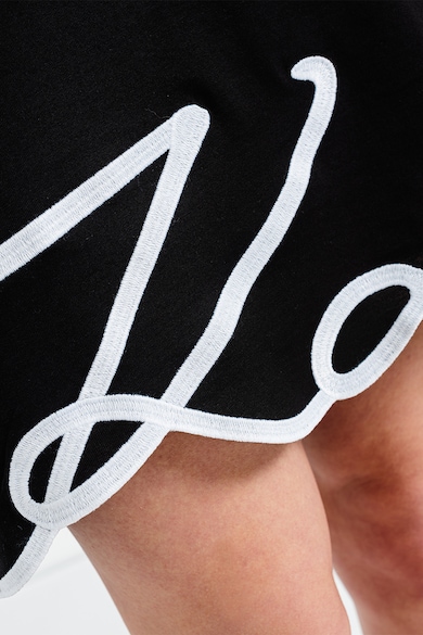 Karl Lagerfeld Rochie de bumbac organic cu terminatie logo Femei