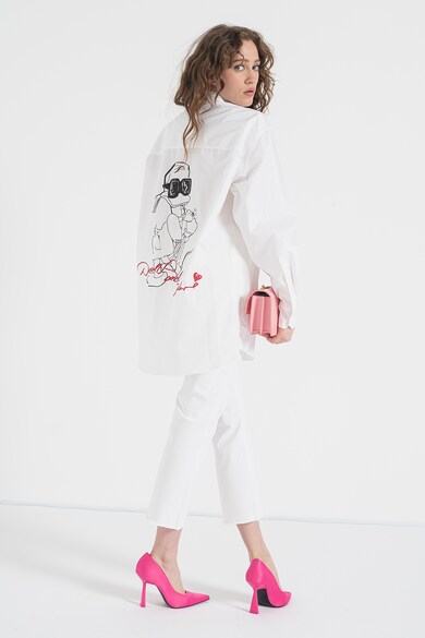 Karl Lagerfeld Mintás organikuspamut ing női
