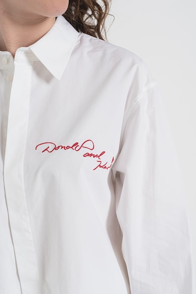 Karl Lagerfeld Риза от органичен памук с фигурална шарка Жени