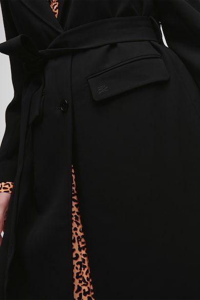 Karl Lagerfeld Палто с копчета и колан Жени