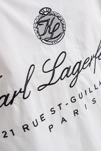 Karl Lagerfeld Hosszú organikuspamut ing logóval női