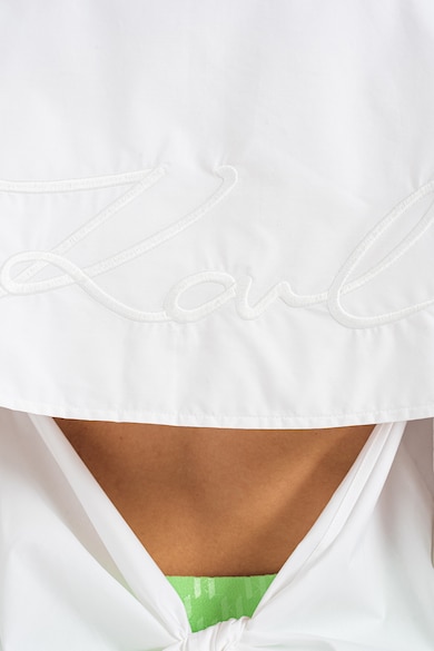 Karl Lagerfeld Риза от органичен памук с отвор на гърба Жени