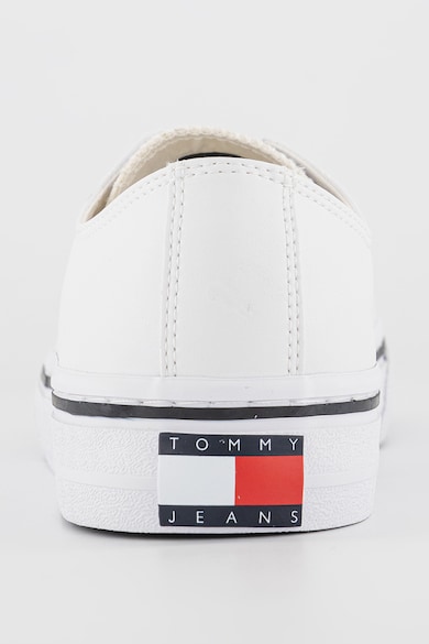 Tommy Jeans Műbőr cipő logós részlettel férfi