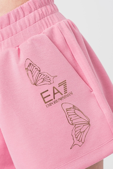 EA7 Къс панталон с модал с лого Жени