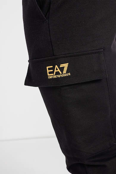 EA7 Pantaloni cargo de trening cu logo Barbati