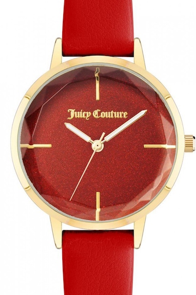 Juicy Couture Ceas analog cu o curea din piele ecologica Femei