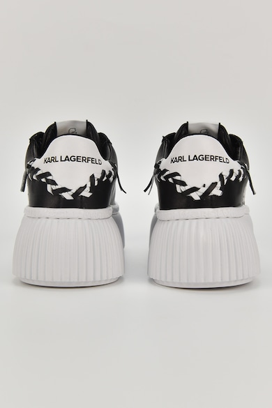 Karl Lagerfeld Pantofi sport flatform de piele cu imprimeu logo Femei