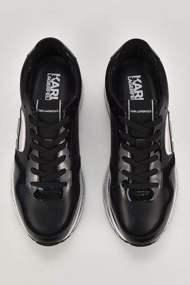 Karl Lagerfeld Спортни обувки с кожа, лого и равна платформа Жени