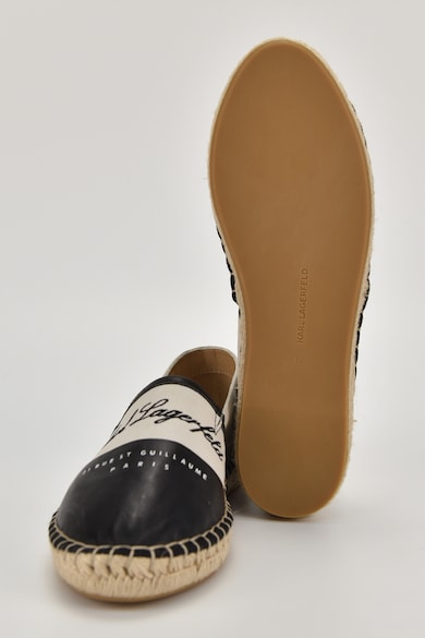 Karl Lagerfeld Logós cipő bőrrészletekkel női