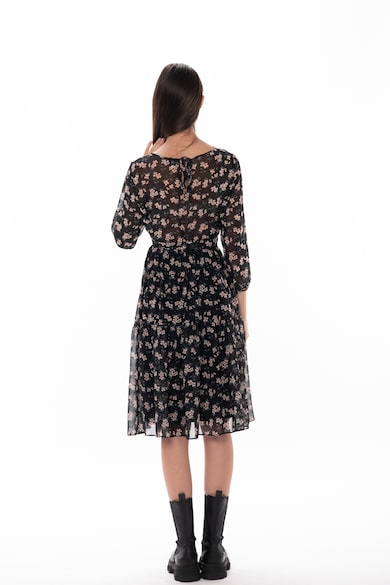 Couture de Marie Angie virágmintás ruha enyhén áttetsző felső réteggel női