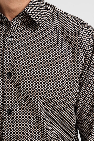 Karl Lagerfeld Памучна риза с шарки Мъже