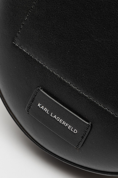 Karl Lagerfeld Кожена чанта Circle с лого с перфорации Жени