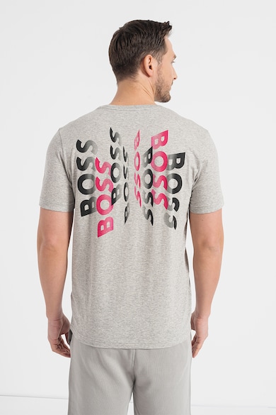 BOSS Памучна тениска Tee7 с лого на гърба Мъже