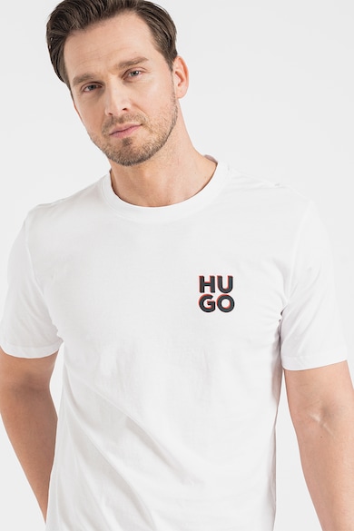 HUGO Set de tricouri cu imprimeu logo Dimento - 2 piese Barbati