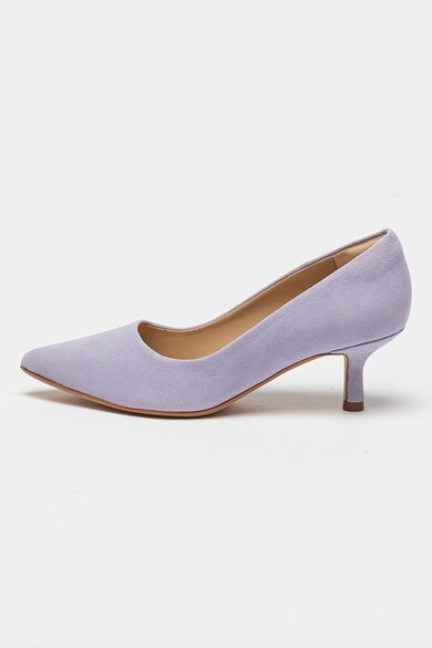 Violet 55 Rae Кожени обувки Violette55 с остър връх - Clarks (VIOLET55-RAE-LILAC-SUEDE-M)