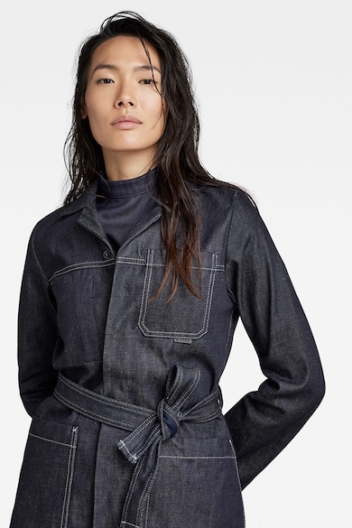 G-Star RAW Jacheta de denim cu o curea asortata in talie Femei