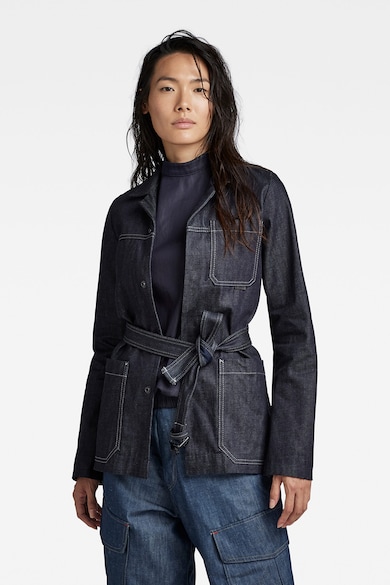 G-Star RAW Jacheta de denim cu o curea asortata in talie Femei