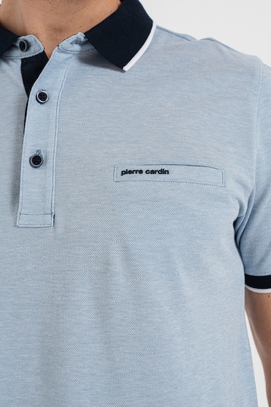 Pierre Cardin Памучна тениска с контрастни краища Мъже