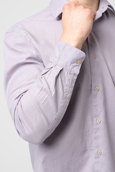 Pierre Cardin Риза с лен с остра яка Мъже