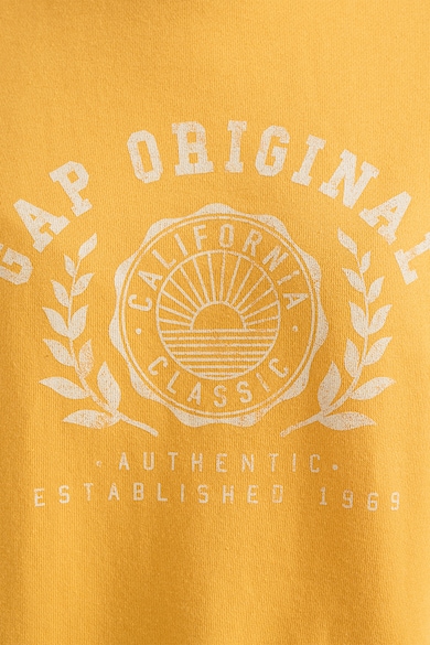 GAP Bluza sport cu decolteu rotund si imprimeu logo Femei