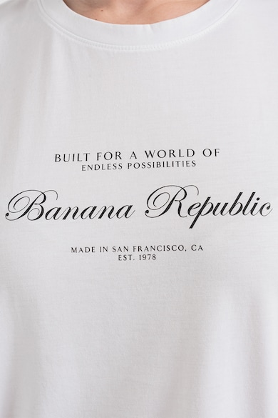 Banana Republic Тениска с овално деколте и лого Жени