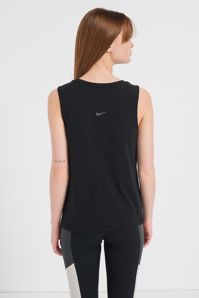 Nike Top cu tehnologie Dri-Fit si terminatie asimetrica pentru yoga Femei
