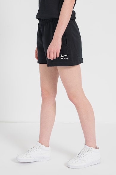 Nike Pantaloni scurti cu talie inalta si imprimeu logo Air Femei
