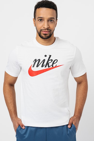 Nike Памучна тениска Futura 2 с лого Мъже