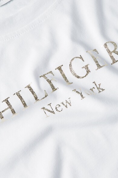 Tommy Hilfiger Tricou din bumbac organic cu imprimeu logo Femei