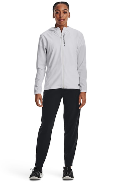 Pantaloni cu talie inalta pentru alergare Outrun The Storm - Negru