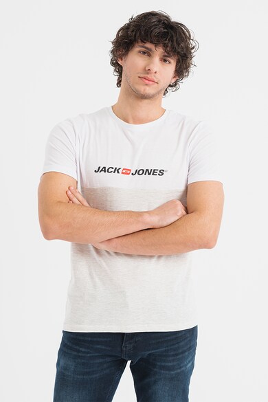 Jack&Jones Jack & Jones, Tricou de bumbac cu imprimeu logo Barbati