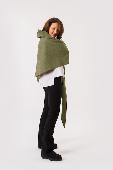 EMA\T Fular tricotat fin din lana Femei