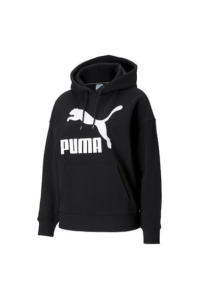 Puma Classics ejtett ujjú logómintás pulóver kapucnival női